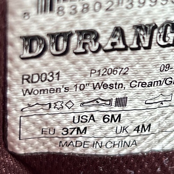 Durango women’s size 6 snakeskin boots - Picture 5 of 5